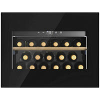 WEINKÜHLSCHRANK WineExcellence WE 17  - Schwarz, Basics, Glas (59,5/45,5/57,5cm) - CASO Design