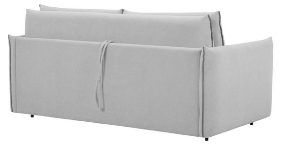 SCHLAFSOFA Webstoff Grau, Hellgrau  - Hellgrau/Schwarz, KONVENTIONELL, Kunststoff/Textil (185/86/104cm) - Carryhome