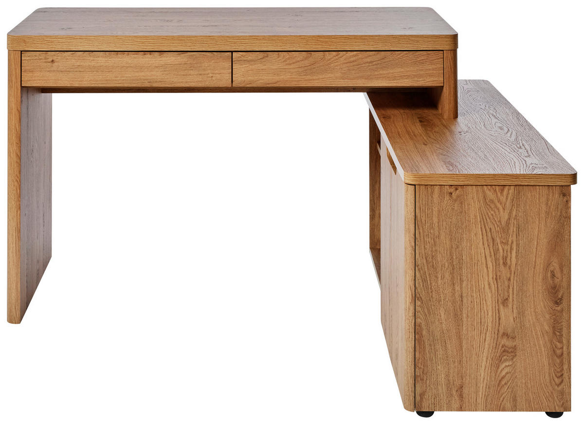 ECKSCHREIBTISCH 140/118/76 cm  in Eichefarben  - Eichefarben, Modern, Holzwerkstoff (140/118/76cm) - Livetastic
