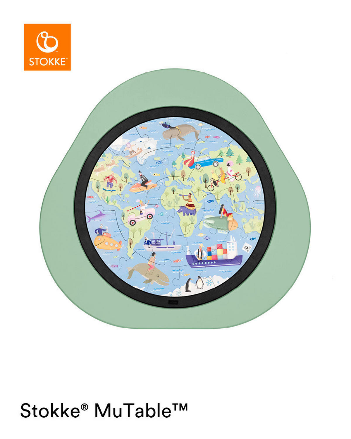 SPIELMATTE MuTable  - Multicolor, Basics, Holz (48/48/1cm) - Stokke