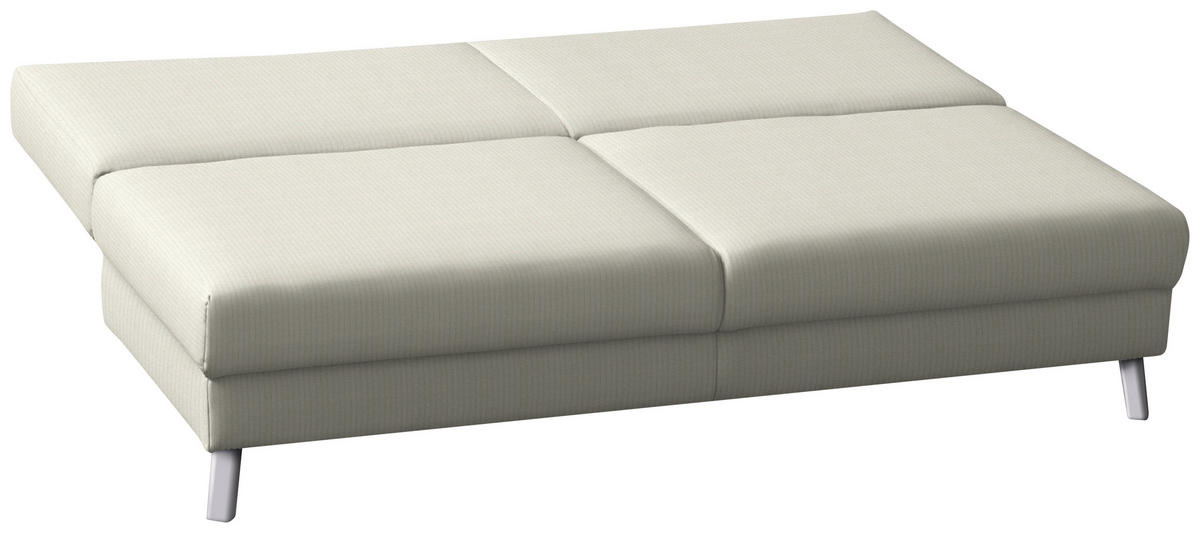 SCHLAFSOFA  in Cord Creme  - Chromfarben/Creme, MODERN, Textil/Metall (194/91/90cm) - Novel
