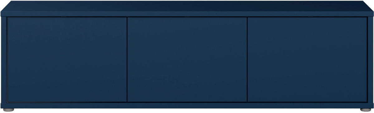 LOWBOARD  in 154,2/42,5/34,9 cm  - Dunkelblau/Grau, MODERN, Holzwerkstoff/Metall (154,2/42,5/34,9cm) - Carryhome