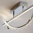 LED-DECKENLEUCHTE 100/26/29 cm   - Chromfarben, Design, Metall (100/26/29cm) - Ambiente