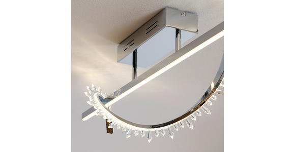 LED-DECKENLEUCHTE 100/26/29 cm   - Chromfarben, Design, Metall (100/26/29cm) - Ambiente