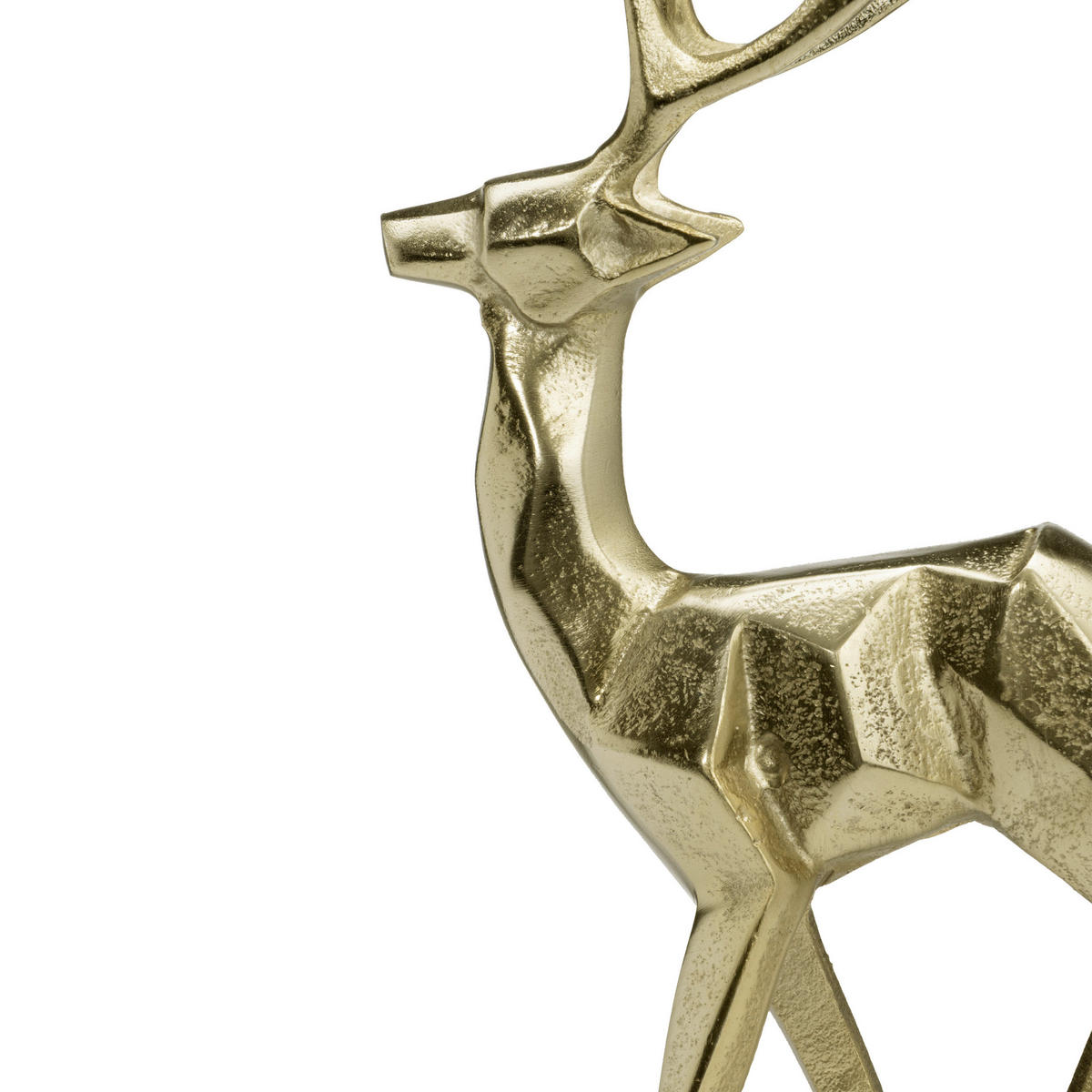 DEKOHIRSCH - Messingfarben, LIFESTYLE, Metall (20cm)