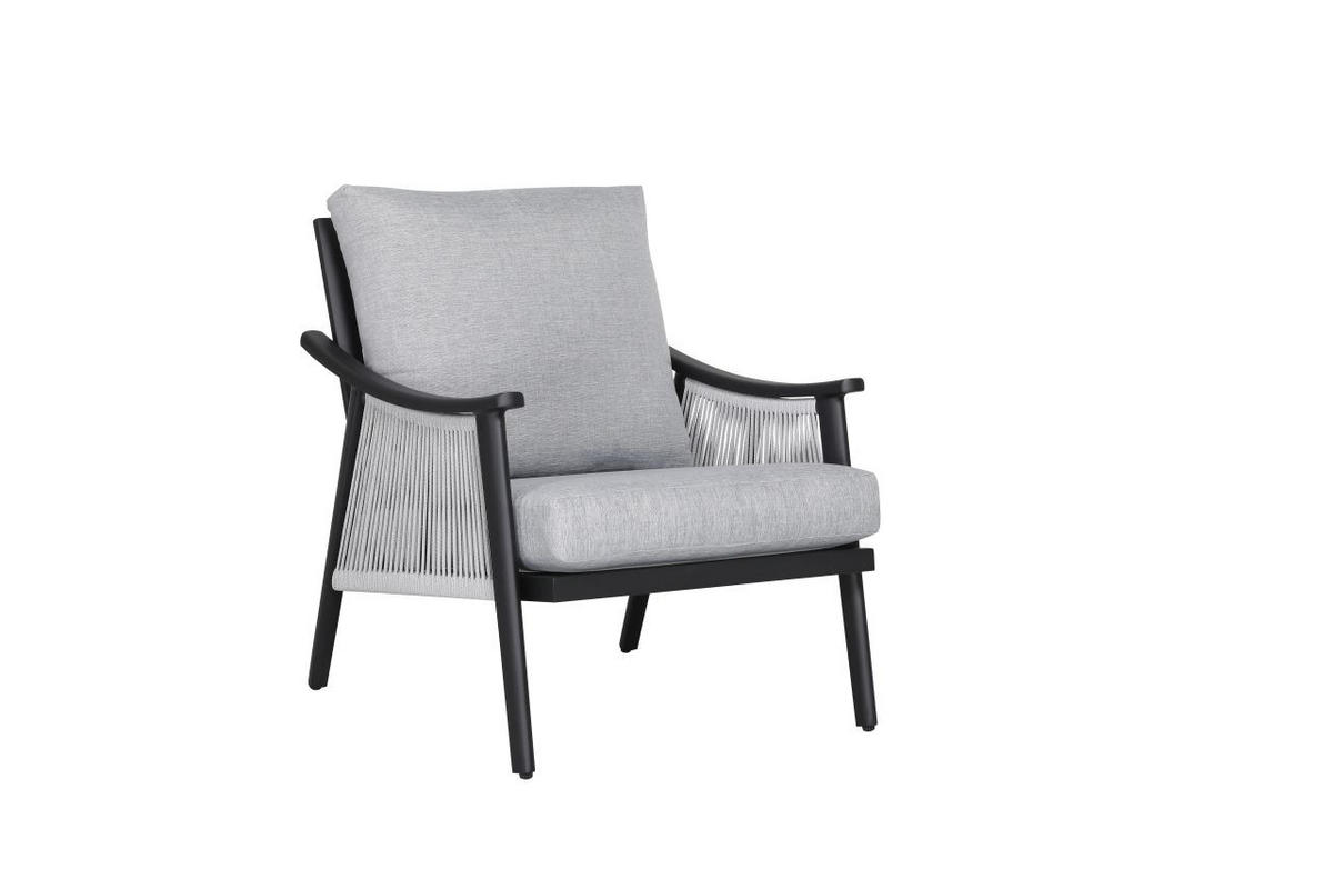 VRTNA GARNITURA   metal, staklo, tekstil  crna, svijetlo siva  - svijetlo siva/crna, Moderno, staklo/metal
