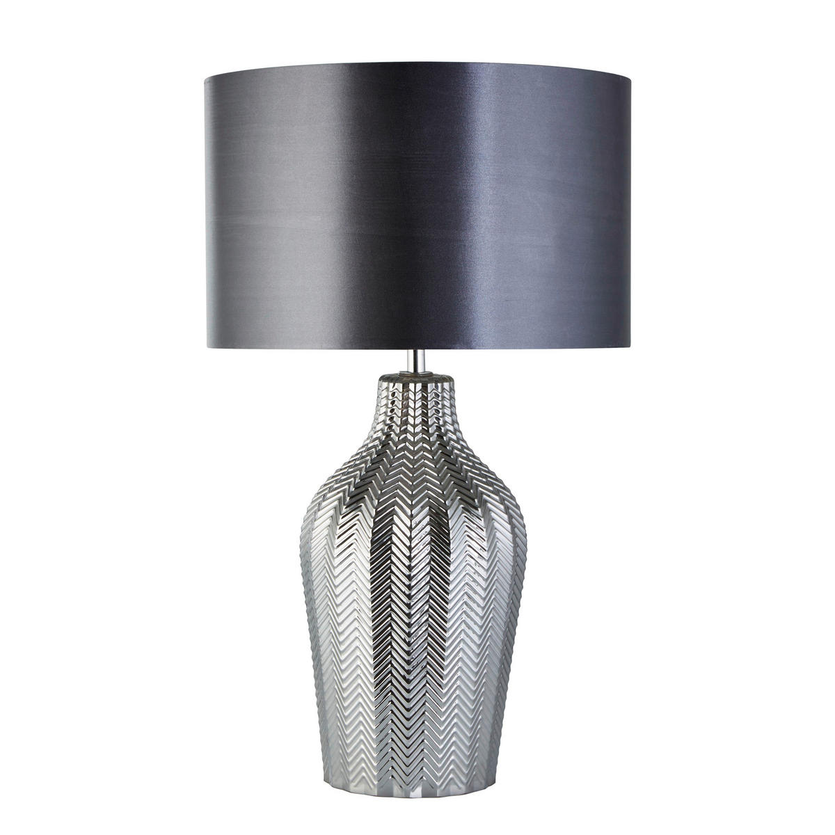 SVJETILJKA STOLNA Chevron  - siva/srebrne boje, Lifestyle, tekstil/metal (31.5/31,5/52cm)