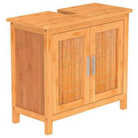 WASCHBECKENUNTERSCHRANK 67,0/60,0/28,0 cm  - Silberfarben/Braun, Natur, Holz/Metall (67,0/60,0/28,0cm) - Carryhome