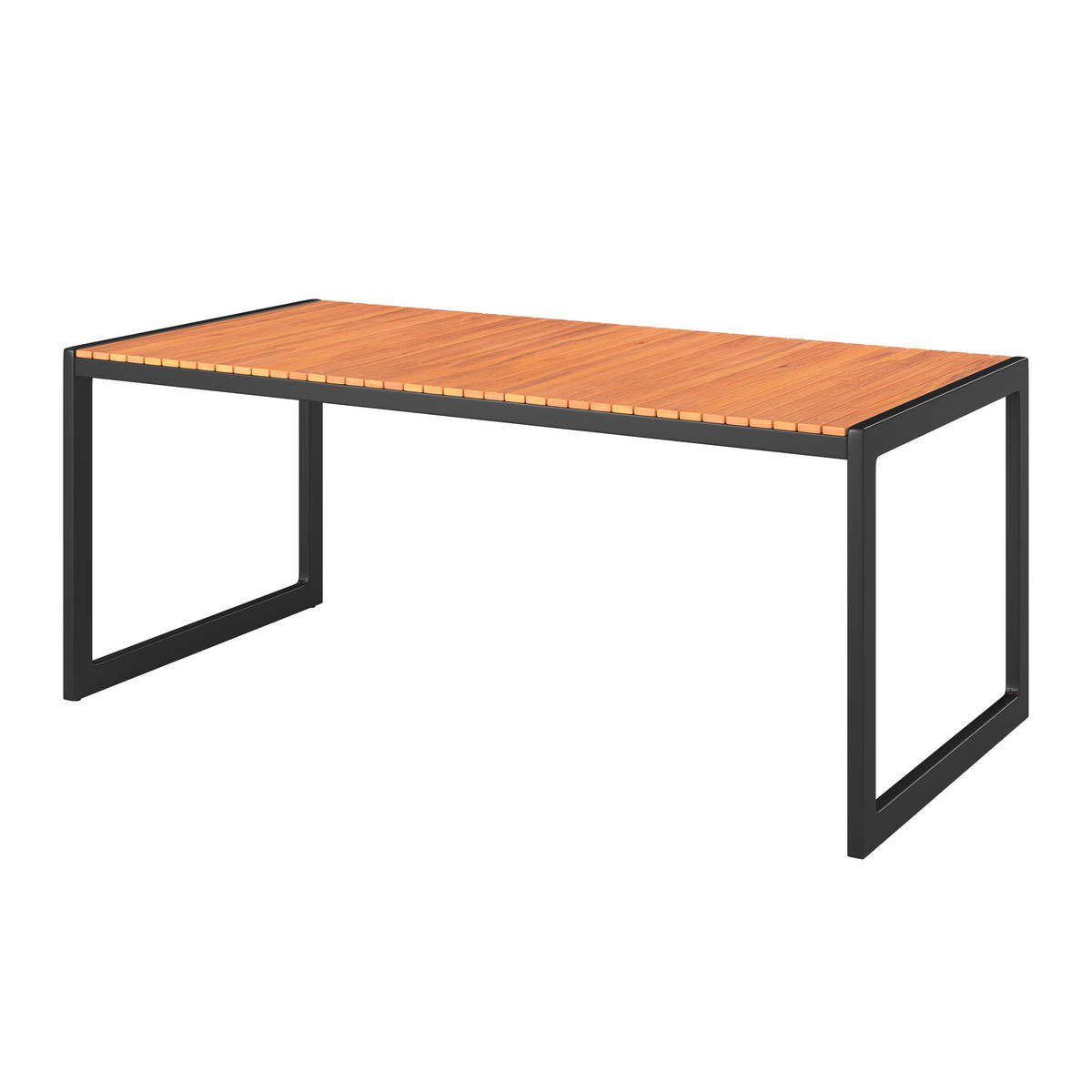 STOL VRTNI     prirodne boje, crna  drvo, metal  - prirodne boje/crna, Moderno, drvo/metal (180/90/75cm) - Ambia Garden