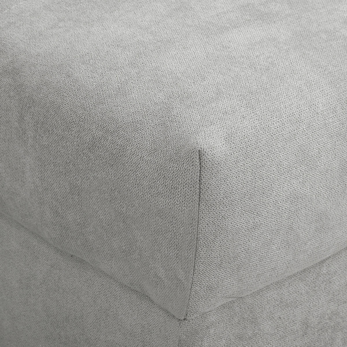 ECKSOFA Ariella Grau Mikrofaser  - Naturfarben/Grau, Design, Holz/Textil (161/231cm) - Livetastic