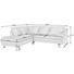 Ecksofa Echtleder Weiß Rücken echt - Alufarben/Weiß, Design, Leder/Metall (246/220cm) - Celina Home Ecksofa Echtleder Weiß Rücken echt - Alufarben/Weiß, Design, Leder/Metall (246/220cm) - Celina Home