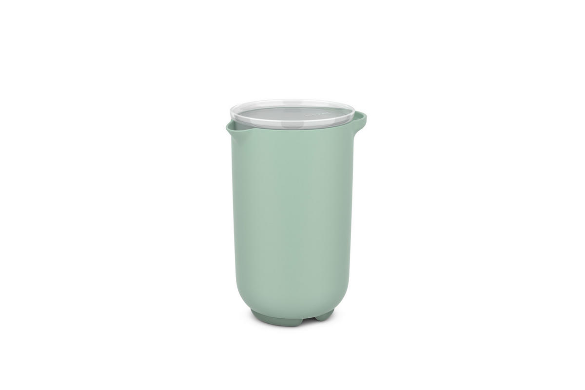 MÍSA NA MÍCHÁNÍ, plast, 12,9/10,6/18,4 cm  - šalvějově zelená, Konvenční, plast (12,9/10,6/18,4cm) - Mepal