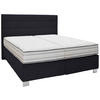 BOXSPRINGBETT 180/200 cm  in Graphitfarben  - Alufarben/Graphitfarben, Konventionell, Textil/Metall (180/200cm) - Dieter Knoll