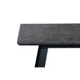 ESSTISCH Grau, Schwarz rechteckig  ausziehbar  - Schwarz/Grau, Design, Holzwerkstoff/Metall (140-180/90/76cm) - Carryhome