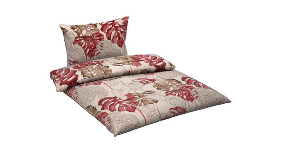 BETTWÄSCHE CUBY Satin 140/200 cm  - Bordeaux, KONVENTIONELL, Textil (140/200cm) - Novel