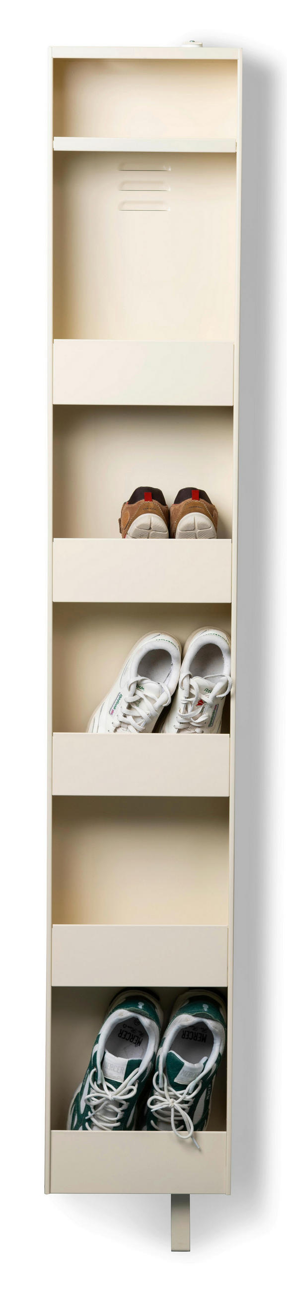 SCHUHSCHRANK Creme  - Creme, Design, Metall (29/176/12cm) - Xora