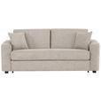 SCHLAFSOFA Webstoff Sandfarben  - Sandfarben/Schwarz, Design, Kunststoff/Textil (205/83/100cm) - Xora