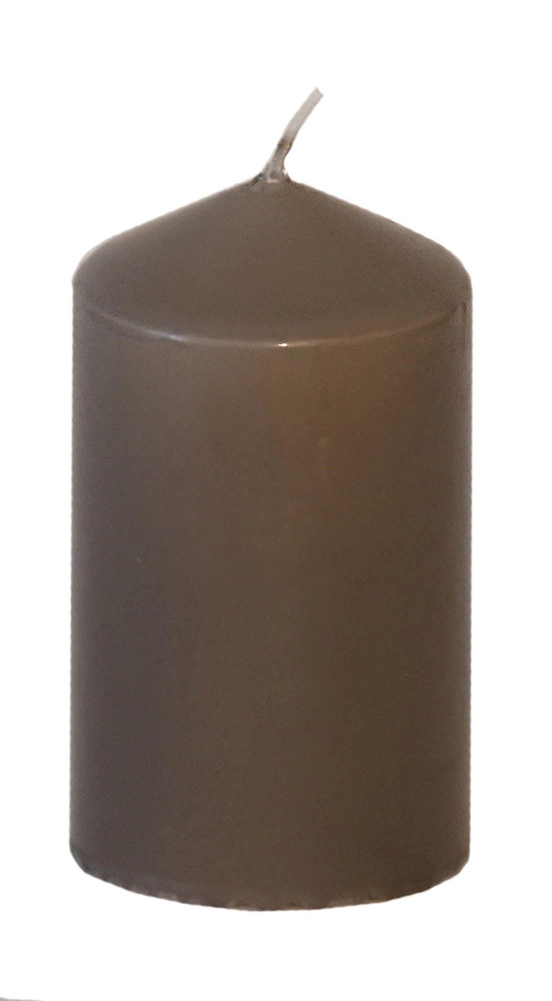 STUMPENKERZE 5,7/10 cm  - Grau, Basics (5,7/10cm) - Steinhart