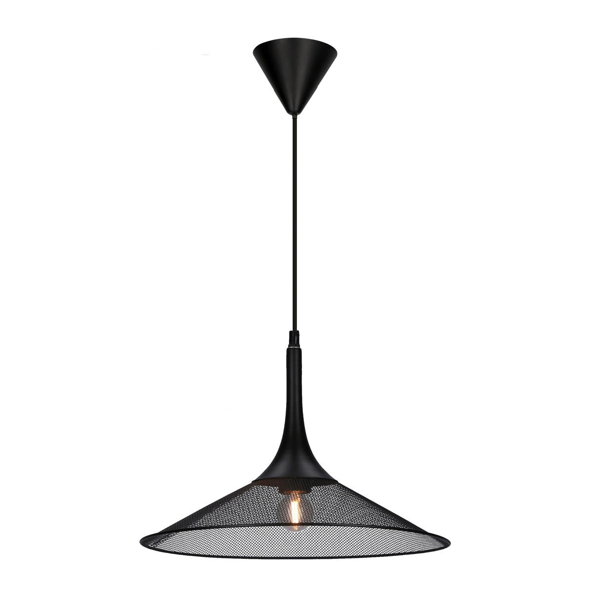 PENDELLEUCHTE 36/36/110 cm  - Schwarz, Design, Metall (36/36/110cm)