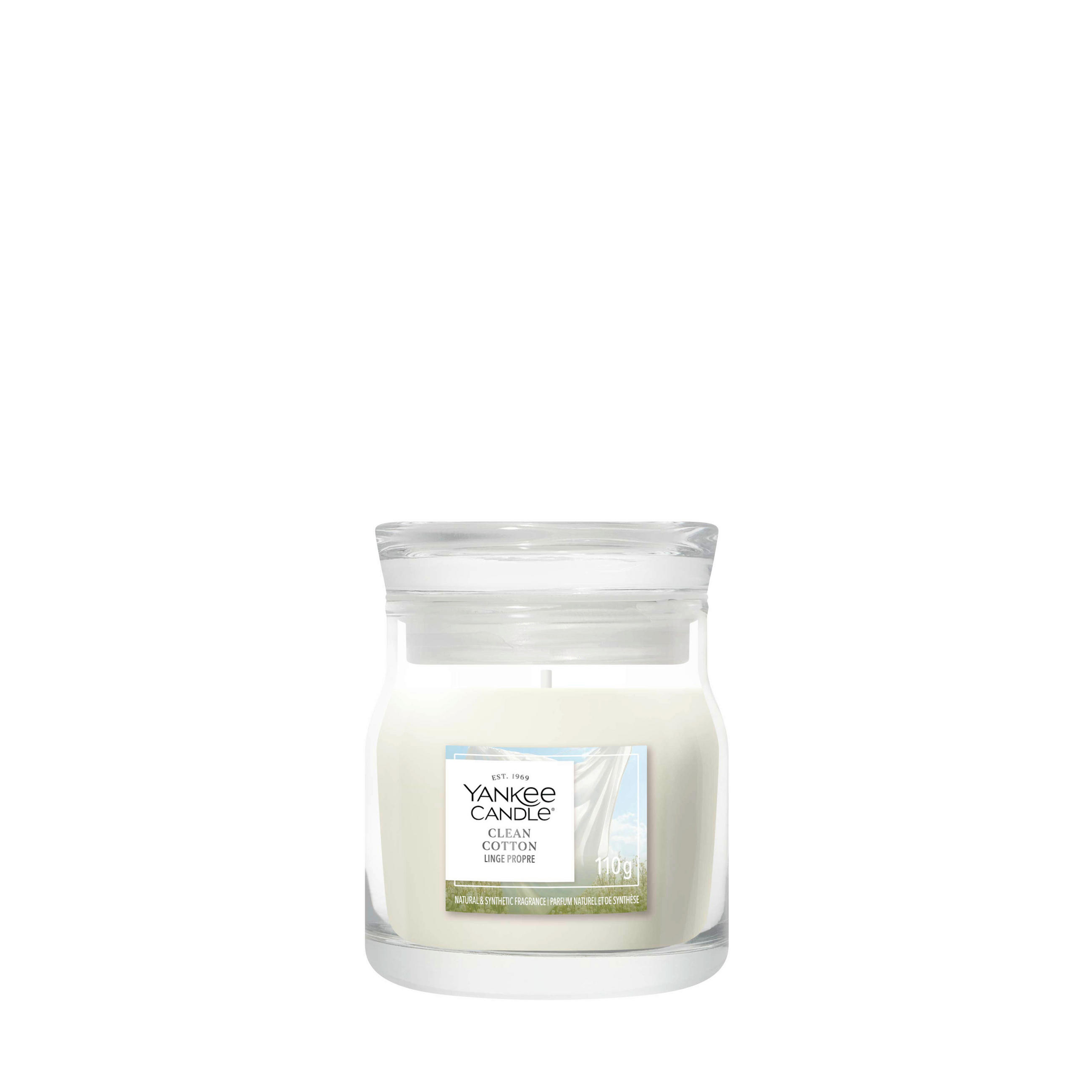 MIRISNA SVEĆA  bela  - bela, Osnovno, staklo (6/9/6cm) - Yankee Candle