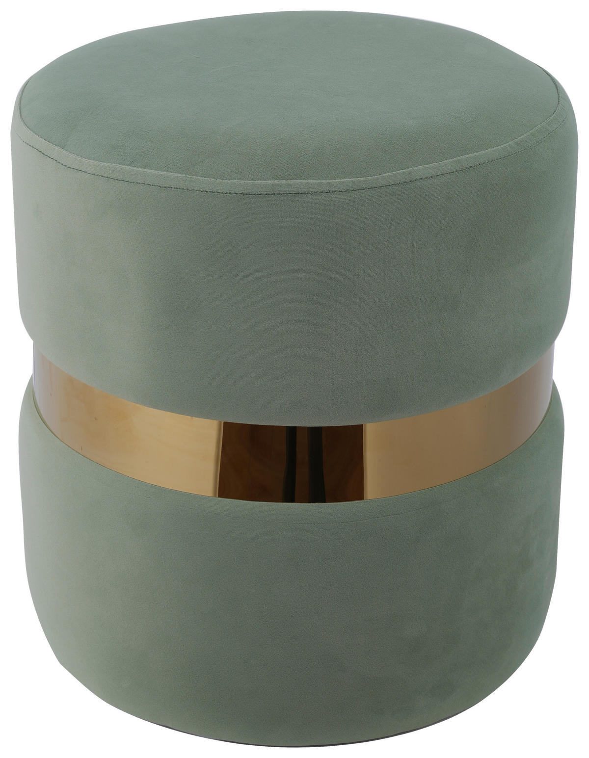POUF Samt Mintgrün 35.5/39/35.5 cm  - Mintgrün, MODERN, Textil (35.5/39/35.5cm) - MID.YOU