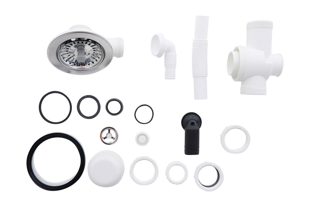 SPÜLE 1712BOSTON86X50W  - Weiß, Trend, Glas/Kunststoff (86/20/50cm) - Respekta