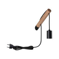 WANDLEUCHTE 4,5/18,0 cm   - Schwarz, LIFESTYLE, Holz/Metall (4,5/18,0cm) - Paulmann