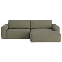 ECKSOFA  Grün Webstoff  - Schwarz/Grün, MODERN, Kunststoff/Textil (283/175cm) - MID.YOU