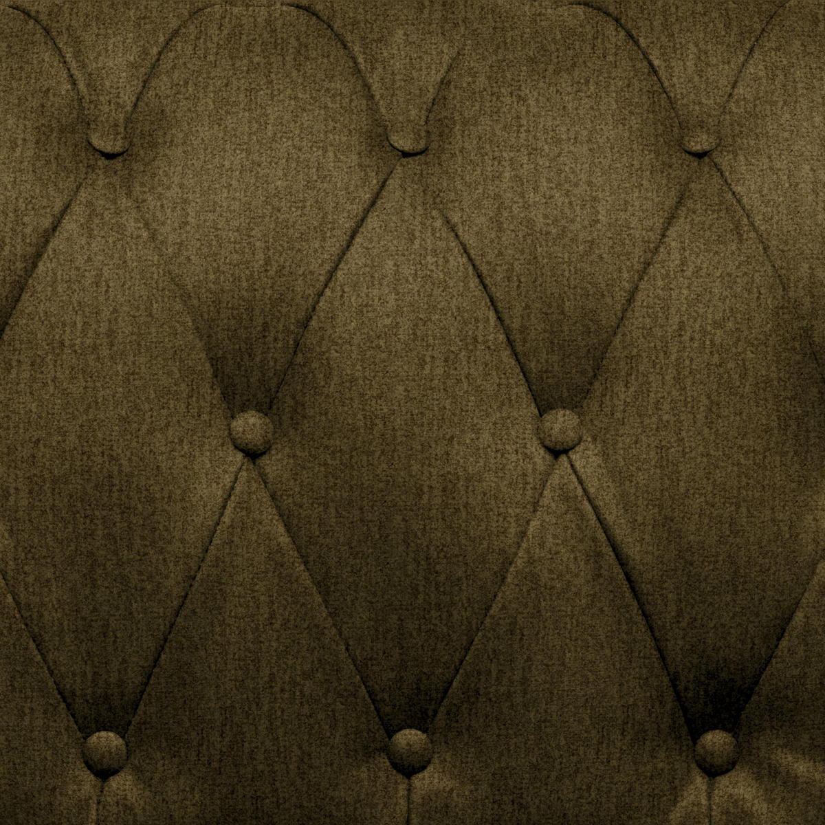 CHESTERFIELD-SOFA in Webstoff Khaki  - Wengefarben/Khaki, Lifestyle, Holz/Textil (206/76,5/96cm) - Landscape