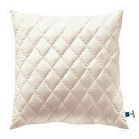 KOPFKISSEN 80/80 cm Zirberella Wool Zirbelkiefer, Wolle (Schafschurwolle)  - Weiß, Basics, Textil (80/80cm) - Billerbeck