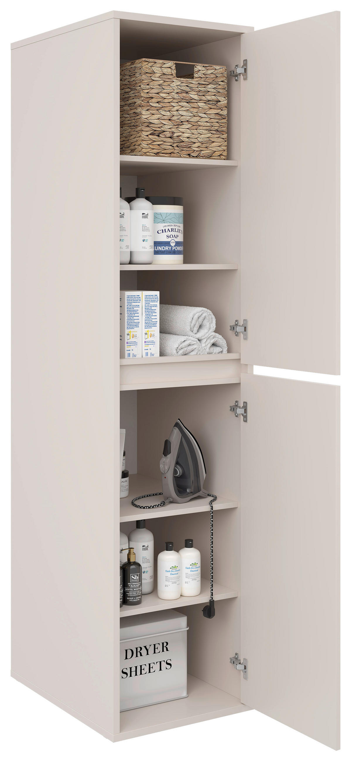 MEHRZWECKSCHRANK 50/210/67,5 cm  in Kaschmir  - Kaschmir, Basics, Holzwerkstoff (50/210/67,5cm) - Xora