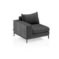 LOUNGEENDTEIL  - Anthrazit, Basics, Textil/Metall (92/70/96cm) - Kettler