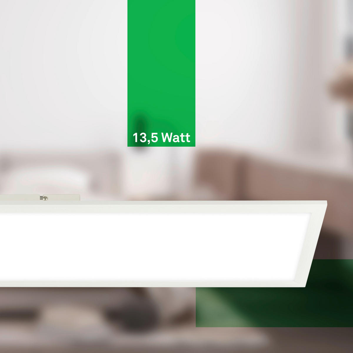 LED-DECKENLEUCHTE 100/25/6 cm   - Weiß, Design, Kunststoff (100/25/6cm)