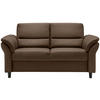 3-SITZER-SOFA in Lederlook Braun  - Schwarz/Braun, MODERN, Holz/Textil (192/90/89cm) - Livetastic