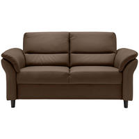 3-SITZER-SOFA Lederlook Braun  - Schwarz/Braun, MODERN, Holz/Textil (192/90/89cm) - Livetastic