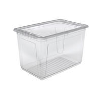 KUTIJA S POKLOPCEM  59/39/35 cm       - prozirno, Basics, plastika (59/39/35cm)