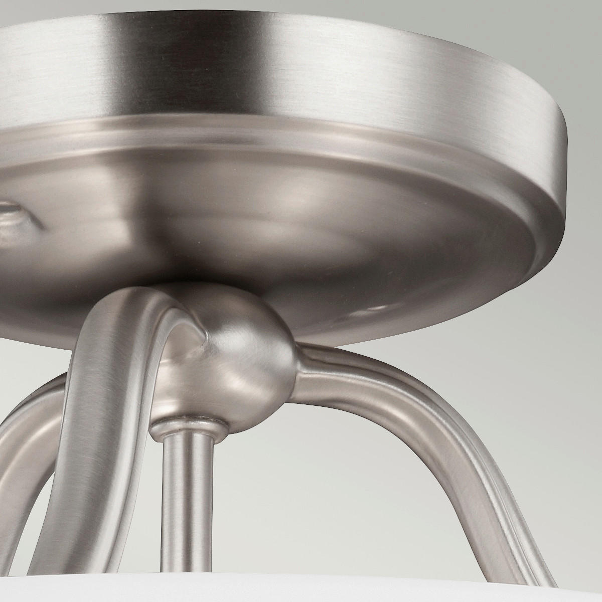 DECKENLEUCHTE  36.9/29.5 cm    - Nickelfarben, Basics, Glas/Metall (36.9/29.5cm) - Elstead Lighting