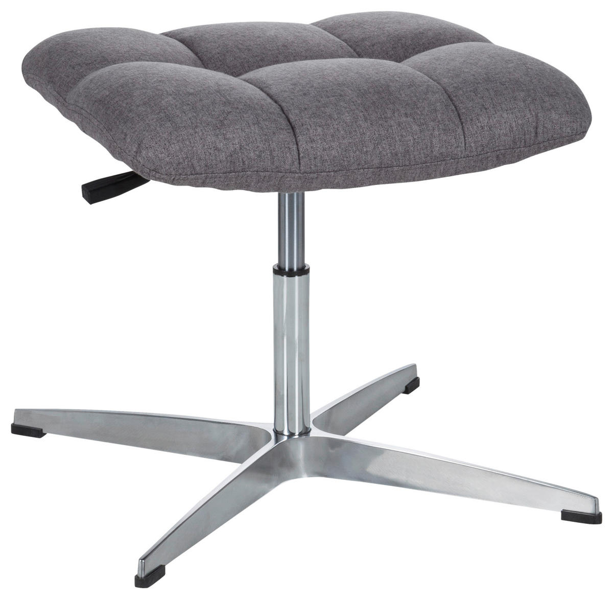 KONTORSPALL  grå  - silver/grå, Modern, metall/textil (47/49/47cm) - MID.YOU
