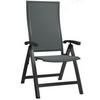 GARTENKLAPPSESSEL Aluminium Anthrazit, Dunkelgrau  - Dunkelgrau/Anthrazit, Basics, Textil/Metall (63/114,5/71cm) - Stern