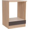 HERDUMBAUSCHRANK 60/84,8/60 cm  in Grau, Eichefarben  - Eichefarben/Grau, Basics, Holzwerkstoff (60/84,8/60cm) - Respekta