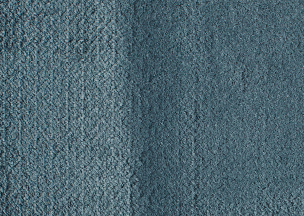 SOFAELEMENT in Plüsch Blaugrau  - Blaugrau/Schwarz, KONVENTIONELL, Kunststoff/Textil (125/66/155cm) - Carryhome