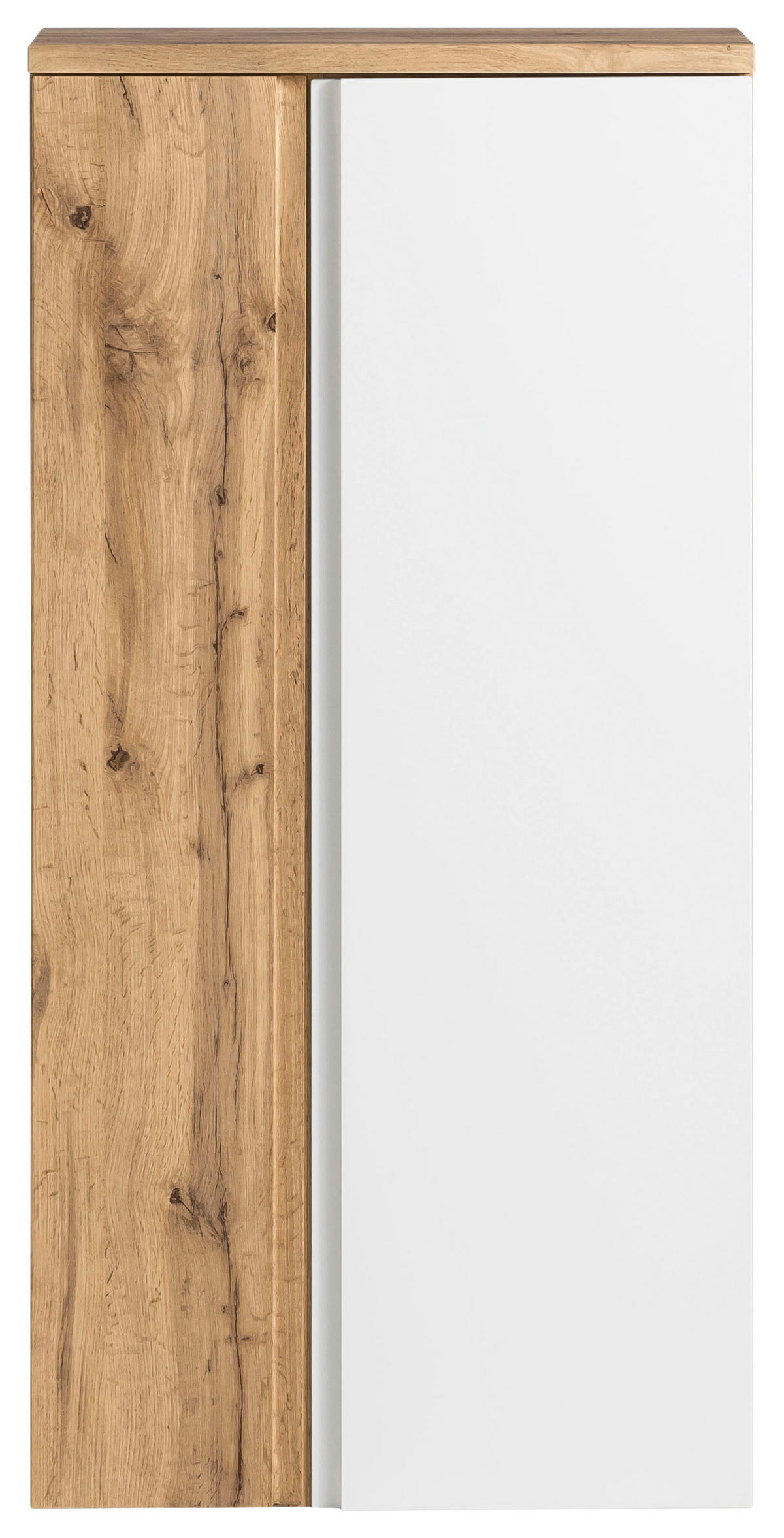 MIDISCHRANK 65/130/35 cm  - Eiche Wotan/Weiß, MODERN, Holzwerkstoff (65/130/35cm) - Held