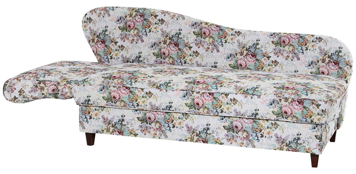 RÉCAMIERE in Flachgewebe Multicolor  - Nussbaumfarben/Multicolor, Design, Holz/Textil (190/88/82cm) - Max Winzer