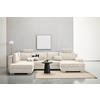 WOHNLANDSCHAFT Beige Velours  - Chromfarben/Beige, KONVENTIONELL, Kunststoff/Textil (198/363/170cm) - Hom`in