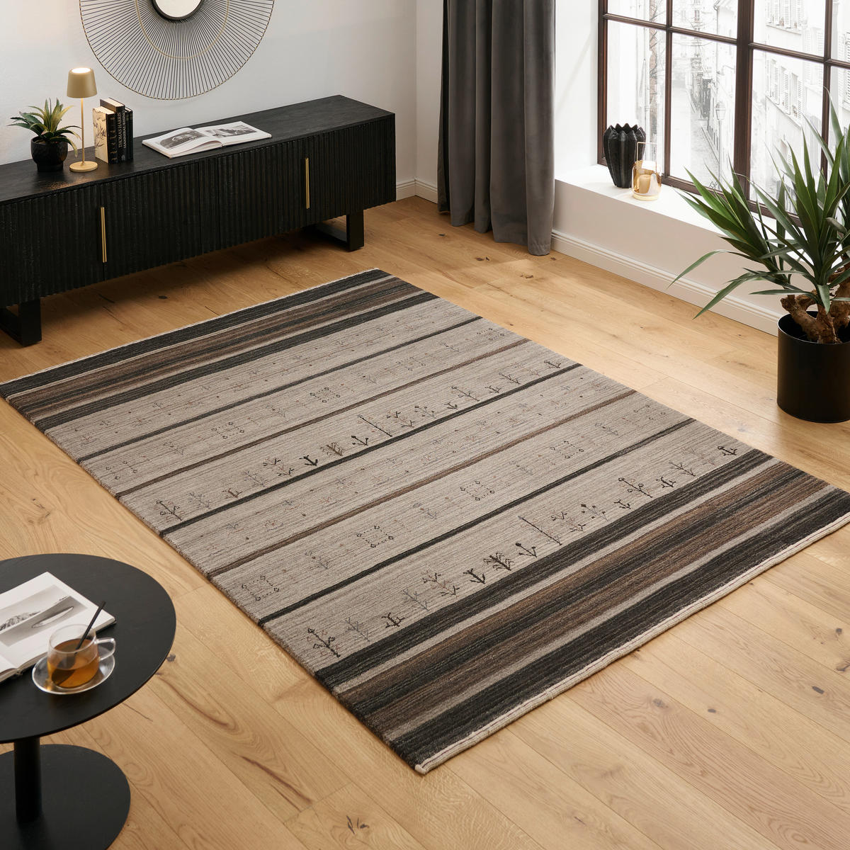 ORIENTTEPPICH 160/230 cm Savannah Royale Braun, Grau  - Braun/Grau, LIFESTYLE, Textil (160/230cm) - Cazaris