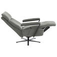 RELAXSESSEL in Textil Grau  - Schwarz/Grau, Design, Textil/Metall (68/117/85cm) - Cantus