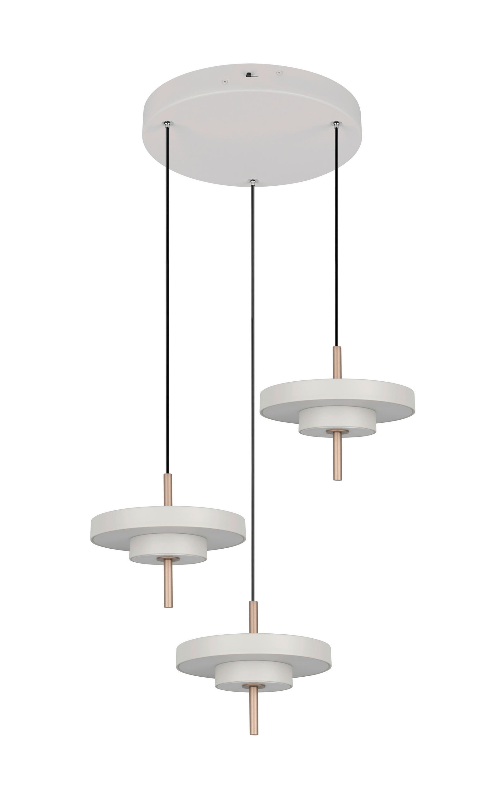 Trio Leuchten Led-Pendelleuchte Keaton Grau 150 cm