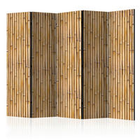 PARAVENT mit 5  Flügel - Beige/Braun, Basics, Holz/Textil (225/172/3cm) - artgeist