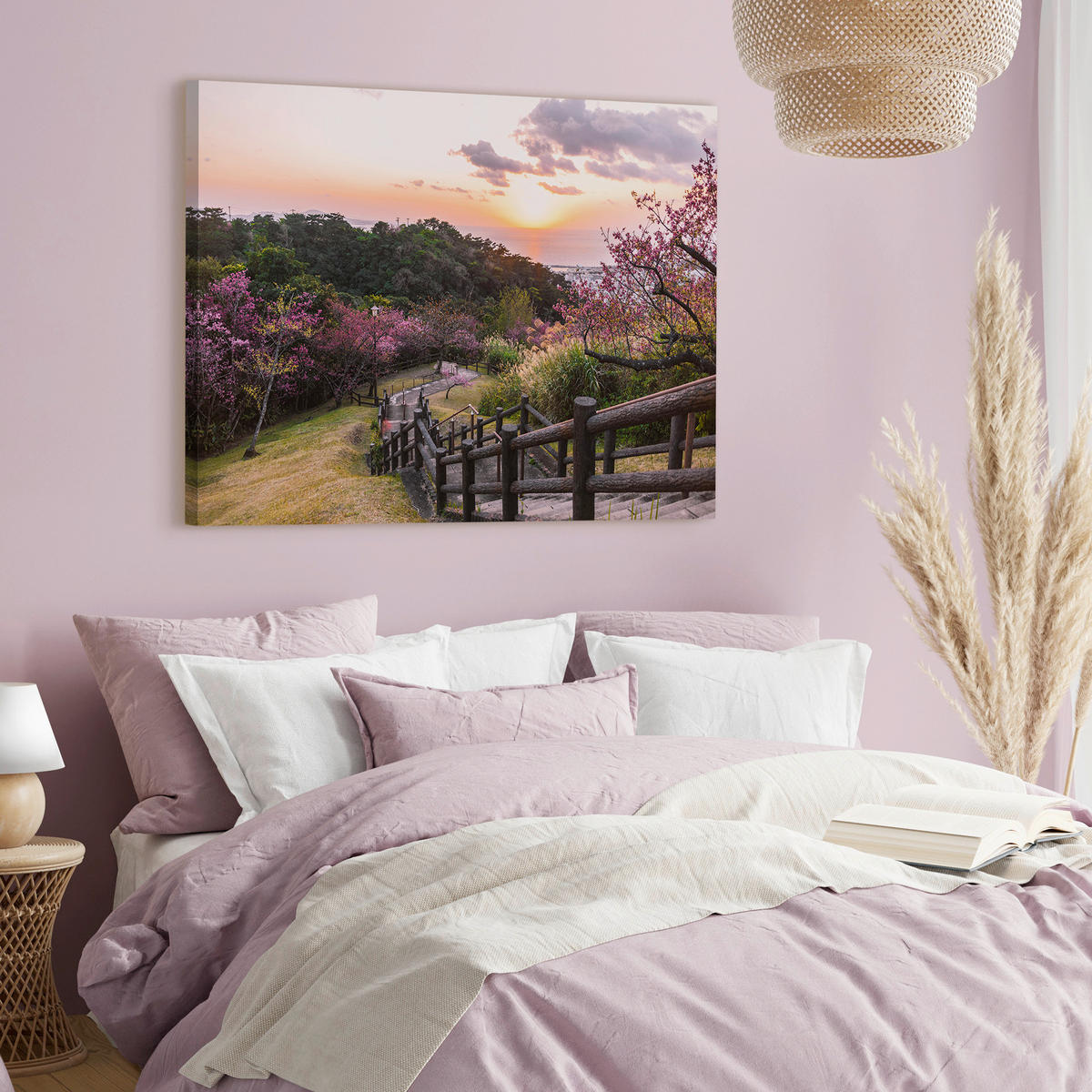 LEINWANDBILD Landschaft & Natur 85/113 cm  - Multicolor, Basics, Holz/Textil (85/113cm)