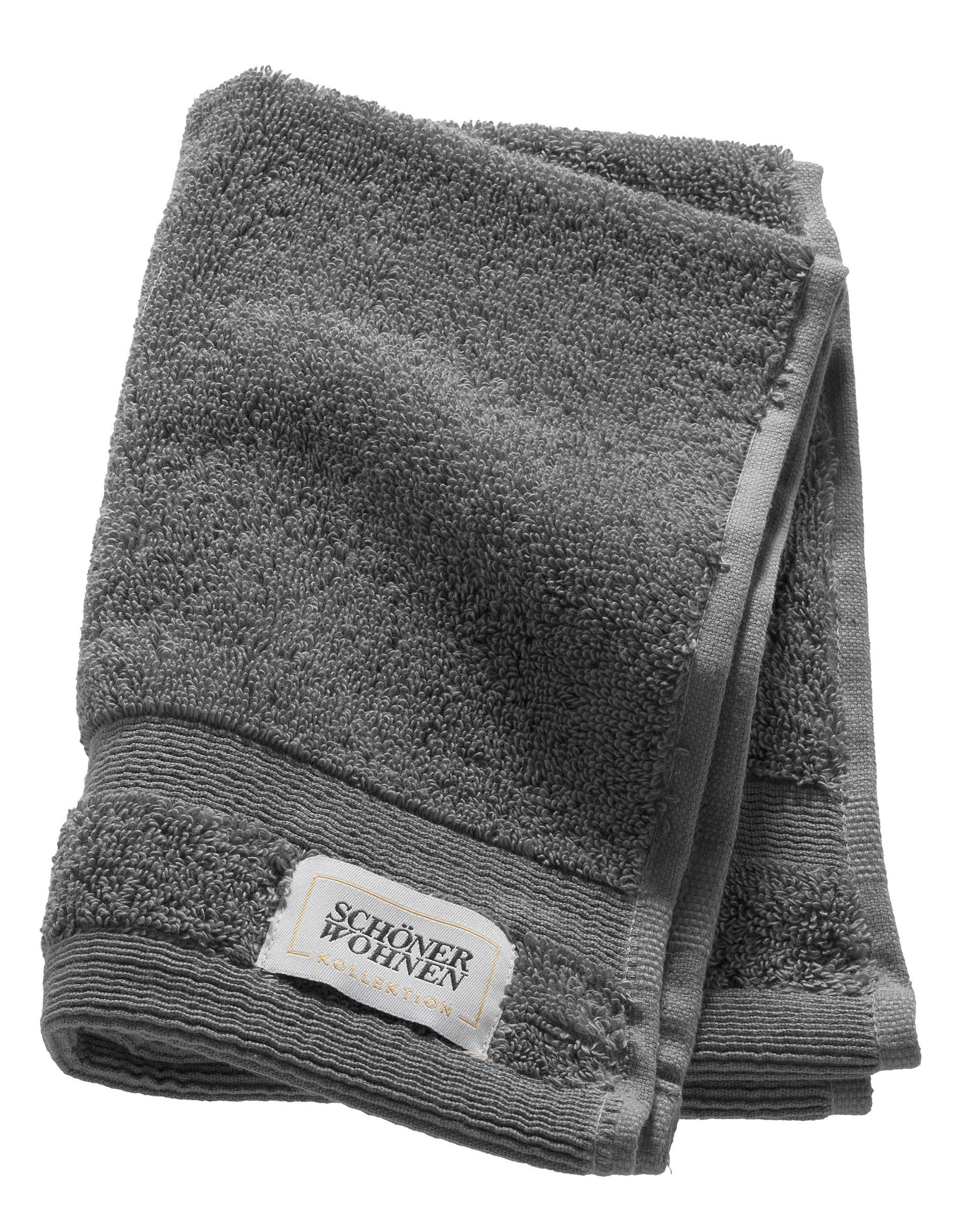 GÄSTETUCH SW-Cuddly Anthrazit 30/50 cm  - Anthrazit, Basics, Textil (30/50cm) - Schöner Wohnen